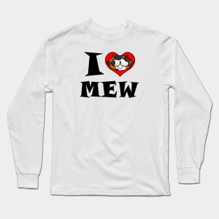 I Heart Cat - Calico Cat Long Sleeve T-Shirt